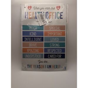 Health Office -Steel Decor‎ Sign 12x8